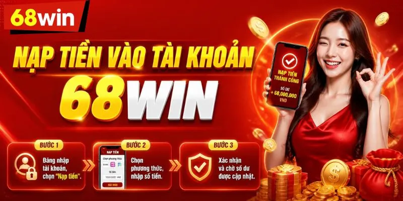 Nạp tiền 68WIN thành công ngay lần đầu